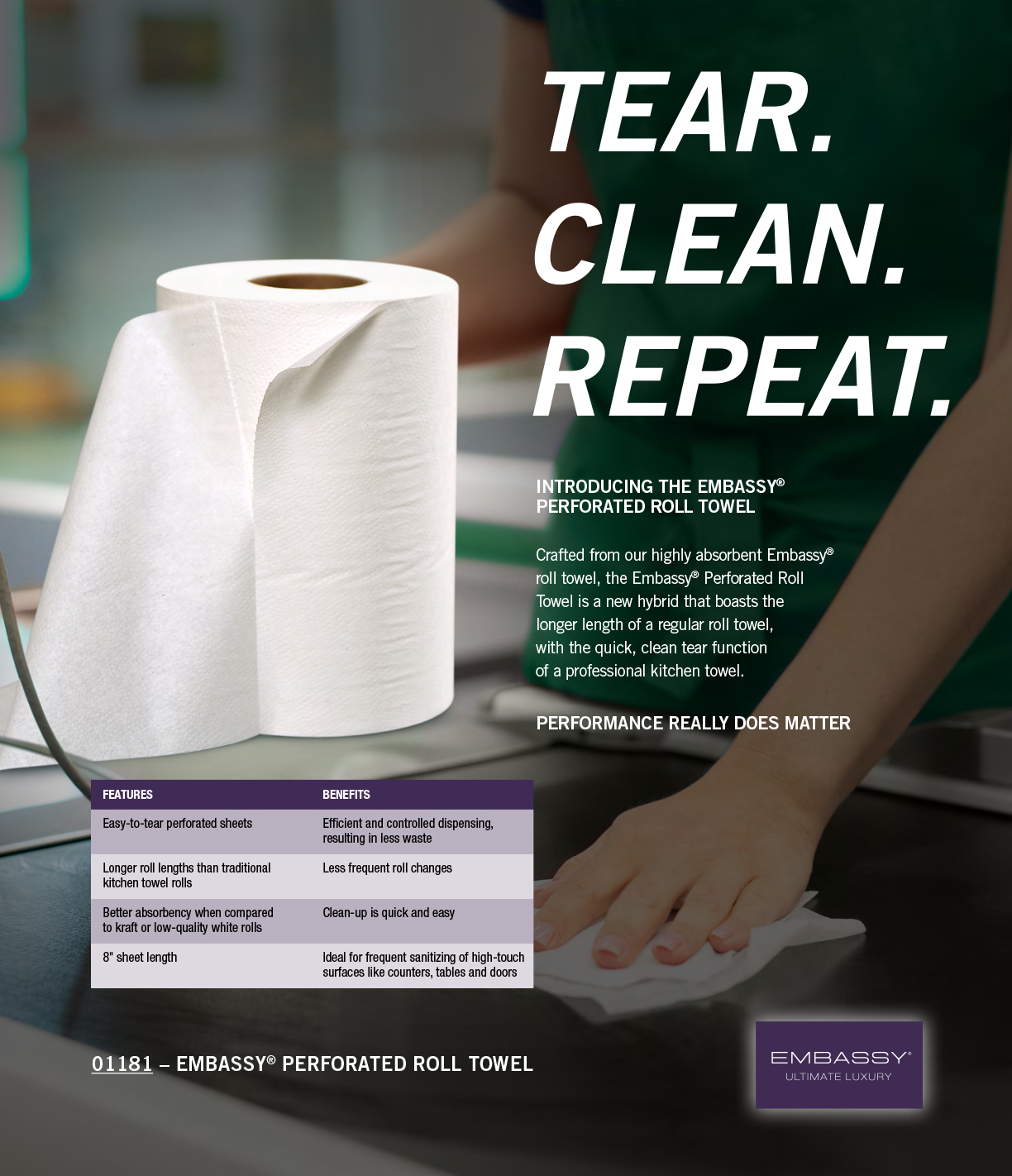 Embassy Perforated Roll Towel
